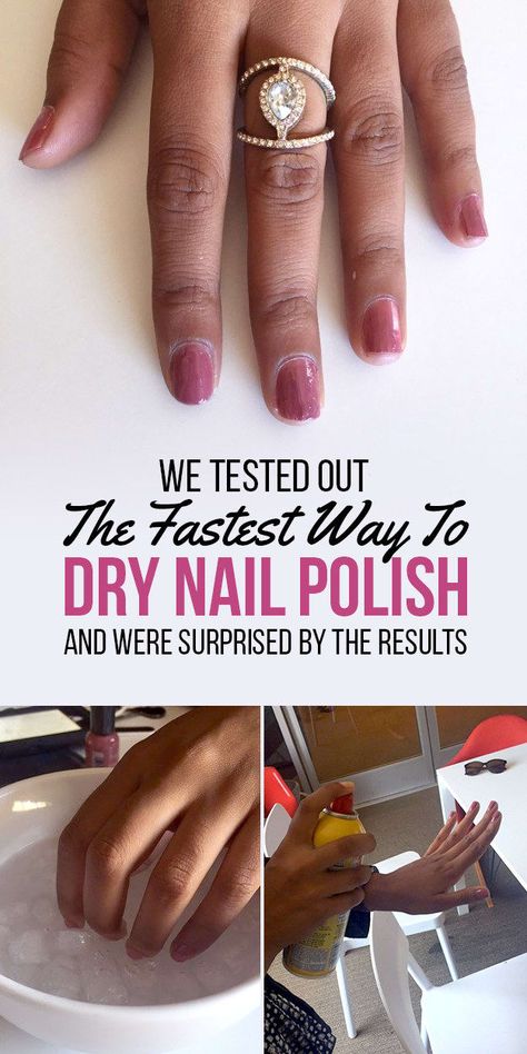 Fast Drying Nail Polish, Nail Polish Dry Faster, Dry Nails Fast, Fast Nail, Quick Dry Nail Polish, Nail Polish Hacks, Quick Nail, Dry Nails Quick, Natural Nail Polish