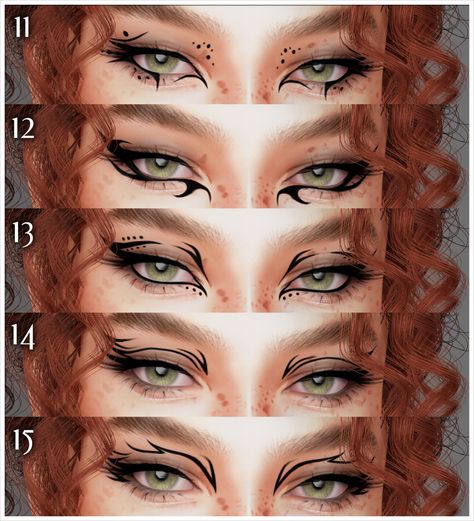 Mod Makeup, Sims 4 Piercings, Sims 4 Cc Eyes, Sims 4 Patreon, The Sims 4 Skin, Makeup Cc, Face Piercings, Sims 4 Cc Makeup, Sims 4 Body Mods