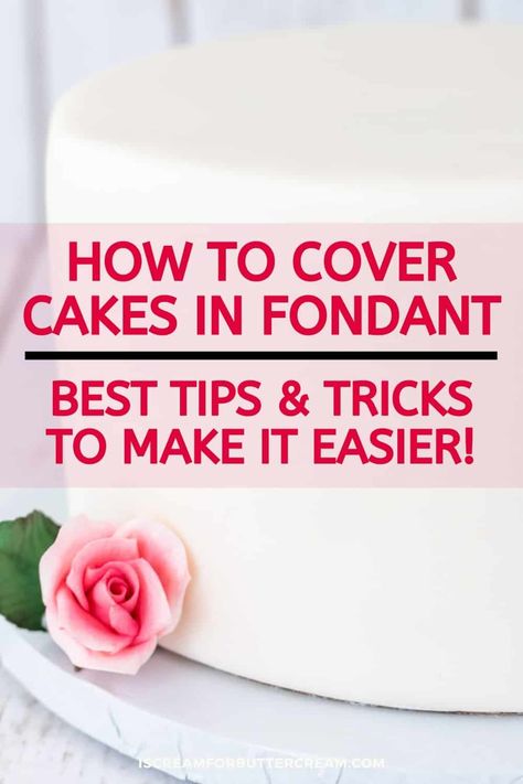 How To Decorate Cake With Fondant, Applying Fondant To Round Cake, Covering A Cake With Fondant, How To Lay Fondant On A Cake, How To Decorate With Fondant, How To Put Fondant On A Round Cake, Using Fondant For The First Time, How To Do Fondant, How To Fondant A Cake