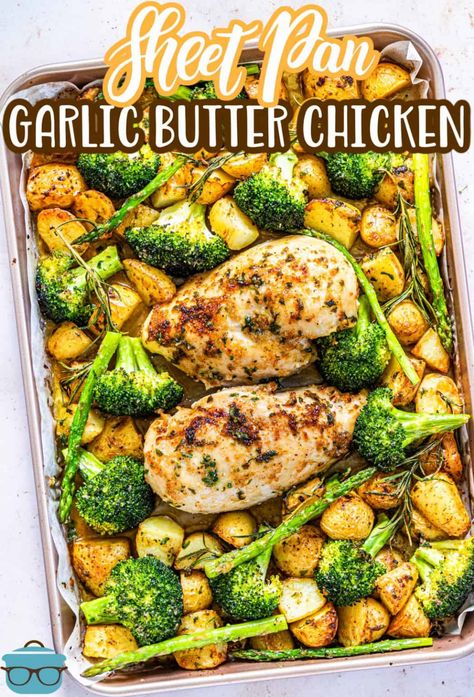 Chicken Broccoli And Potatoes One Pan, Herby Feta Lemon Chicken And Veggie Sheet Pan Dinner, One Pan Chicken Recipes Easy, Easy One Pan Meals Healthy Recipes, Sheet Pan Chicken And Shrimp, Steak Sheet Pan Recipes, One Sheet Chicken And Potatoes, Cheap One Pan Dinners, Dinner Receipts For Two