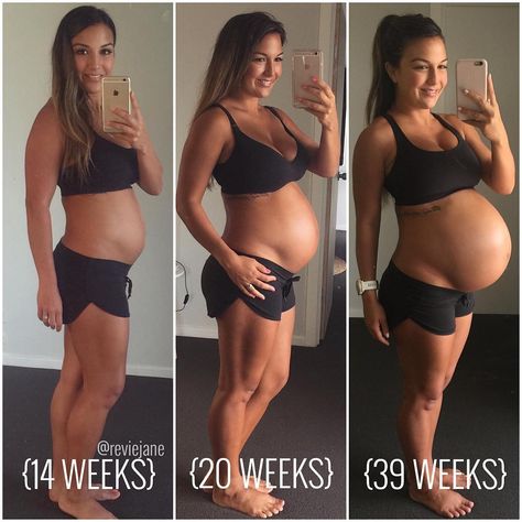 Mom Who Looked 'Full Term' at 24 Weeks Pregnant Urges Others Not to Judge | PEOPLE.com Revie Jane, Baby Bump Progression, 24 Weeks Pregnant, 39 Weeks Pregnant, Fit Moms, Baby Bump Pictures, Belly Bump, Pregnancy Bump, Pregnant Model