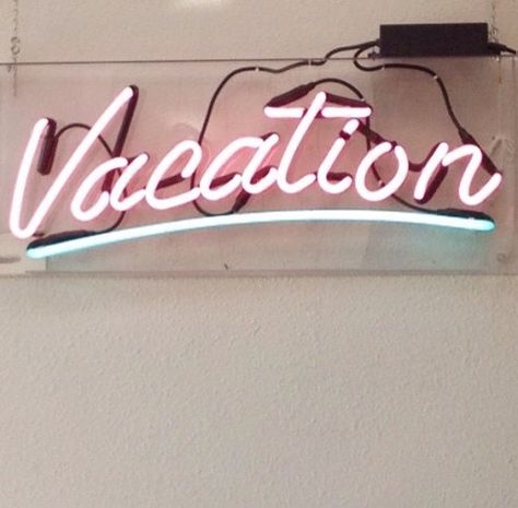 DEPARTURES Vacation Sign, Neon Quotes, Neon Words, All Of The Lights, All I Ever Wanted, Visual Statements, Neon Art, Lighted Signs, Marie Claire