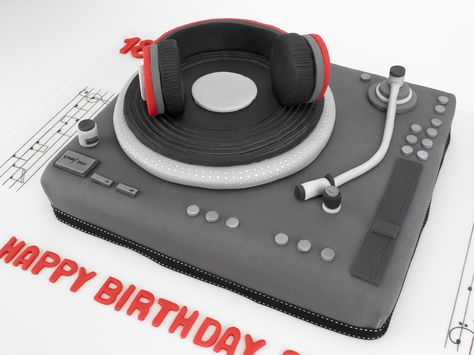 Headphones Cake, Cake Music, Dj Cake, Music Themed Cakes, Music Cakes, Music Cake, 30 Cake, 50th Birthday Decorations, Cake Fondant