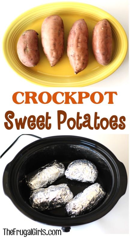 Crockpot Sweet Potato Recipes, Crockpot Sweet Potatoes, Crock Pot Sweet Potatoes, Dinner Crockpot, Frugal Girls, Crockpot Ideas, Toddler Recipes, Crockpot Dishes, Crockpot Slow Cooker