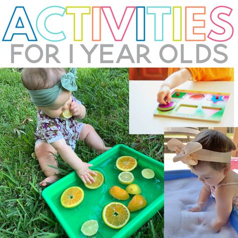 One Year Birthday Activities, Sensory Play 1 Year, 1.5 Year Activities, One Year Old Farm Activities, Game For One Year Old, High Chair Activities For One Year Olds, Activities For 1 Year Baby, Activities To Keep One Year Old Busy, One Year Old Activities