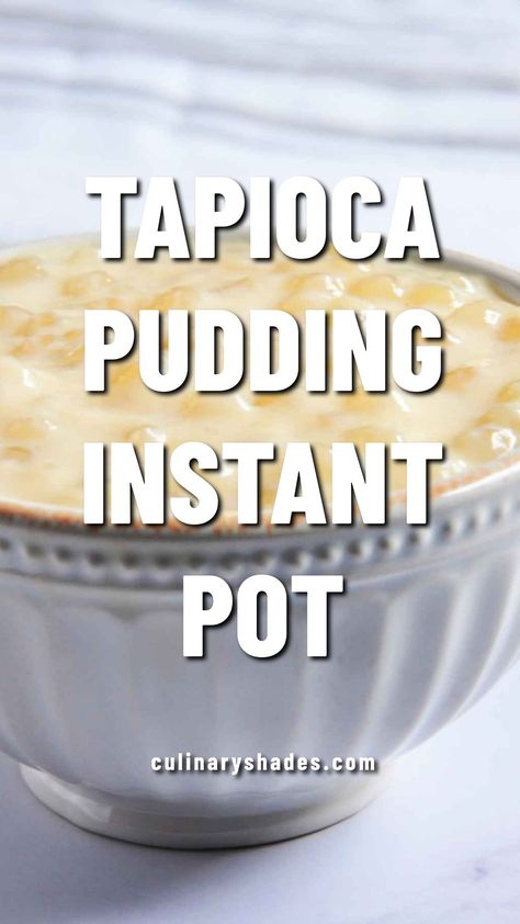 Instant Pot Tapioca, Vegan Tapioca Pudding, Canned Mango, Tapioca Pudding Recipe, Tapioca Recipes, Ip Recipes, Tapioca Pudding, Tapioca Pearls, Dessert Ingredients