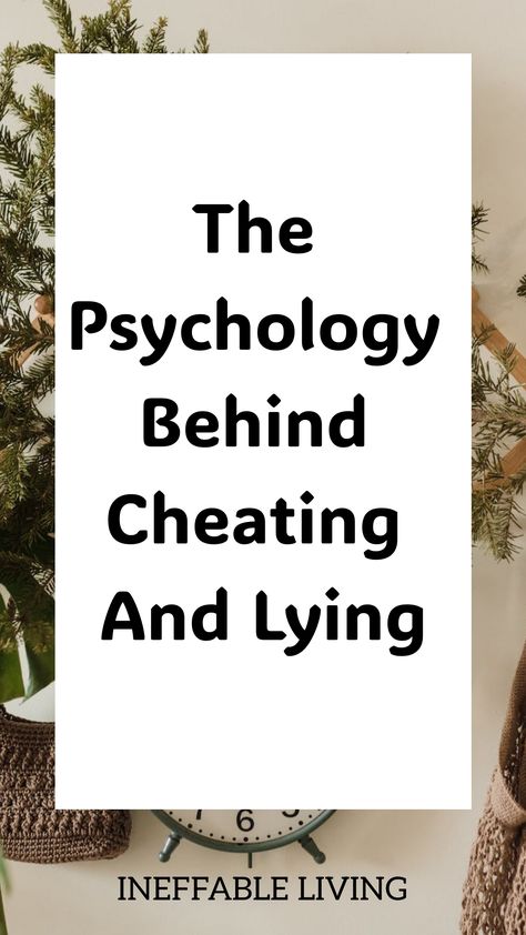 The Psychology Behind Cheating And Lying Cheating and lying are complex behaviors that can significantly impact both individuals and relationships.  Understanding the motivations behind these actions is crucial for personal growth, healing, and ultimately preventing such behaviors from occurring in the future.  1. Relationship Dissatisfaction One common motivation for cheating is a sense of dissatisfaction within a current relationship. Healing From Cheating, Cheaters And Liars, Lies Relationship, Life Cheats, Relationship Expectations, Cheating Boyfriend, Soccer Moms, Affair Recovery, Cheating Spouse