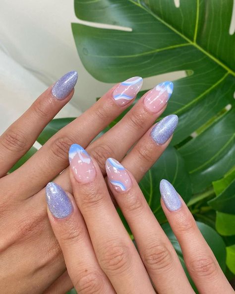 Nail Polish Art Designs, Blue Gel Nails, Rose Nail Art, Sassy Nails, Cute Simple Nails, Beauty Nails Design, Nail Polish Art, Rose Nails, Nail Growth