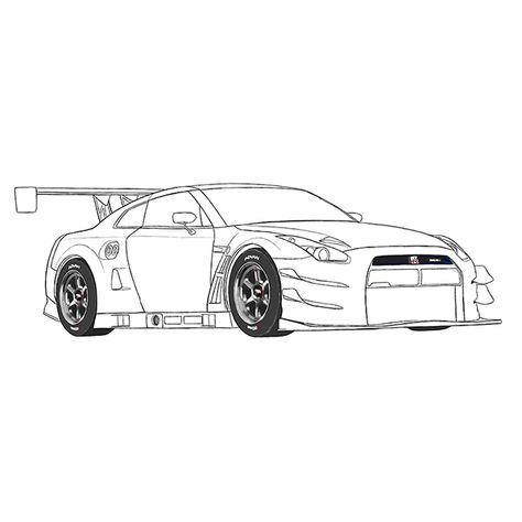 Skyline Gtr R34 Drawing Easy, Gtr R35 Drawing, Nissan R34 Drawing, Nissan Gtr R35 Sketch, Gtr Coloring Pages, Nissan Gtr Godzilla, Nisan Gtr, Nissan Gtr 35, Gtr 35