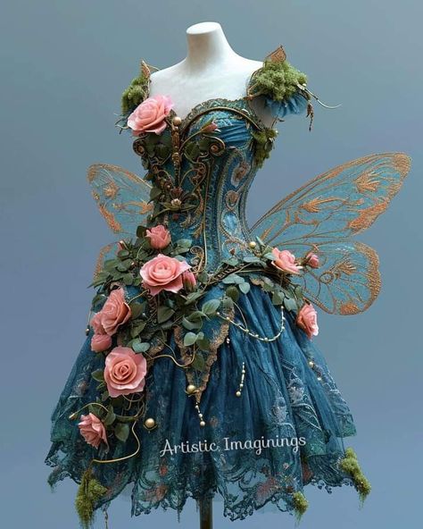 Nature Theme Dress, Tree Corset, Spring Fairy Costume, Diy Tinkerbell Costume, Surrealist Fashion, Met Gala Dresses, Fairytale Gown, Pixie Dress, Trendy Outfit Ideas