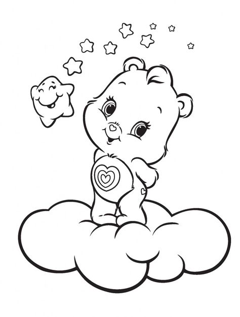 Baby Care Bears Coloring Pages Care Bear Coloring Pages, Polar Bear Coloring Page, Teddy Bear Coloring Pages, Baby Coloring Pages, Bear Coloring Pages, Pokemon Coloring Pages, Pokemon Coloring, Cartoon Coloring Pages, Disney Coloring Pages