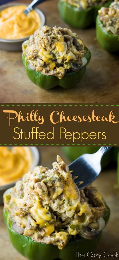 Shaved Steak Recipe, Shaved Beef Recipe, Classic Stuffed Peppers Recipe, Philly Cheesesteak Stuffed Peppers, Shaved Steak, The Cozy Cook, Stuffed Peppers Beef, Cheesesteak Stuffed Peppers, Cozy Cook