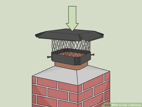 How to Cap a Chimney: 13 Steps (with Pictures) - wikiHow Diy Chimney Cap, Chimney Caps, Chimney Cap, A Cap