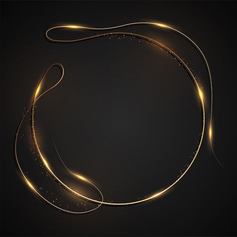 Free vector abstract ring background wit... | Free Vector #Freepik #freevector #round-light #warp #light-circle #ring-light Golden Circle Frame Png, Eid Mubarak Frame, Ring Wallpaper, Ring Background, Money Frame, Abstract Ring, Round Background, Light Circle, Gold And Black Background