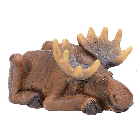 Resting Moose Figurine Moose Figurine, Mountain Modern Decor, Lodge Christmas Decor, Antler Lights, Ski Lodge Decor, Moose Decor, Black Forest Decor, Beautiful Horse Pictures, Architecture Decoration