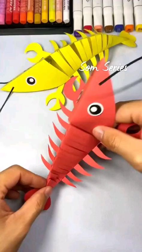 paper craft for kids in 2022 | Crafts, Creative kids crafts, Paper crafts Lobster Crafts, Paper Craft For Kids, Paper Crafts Magazine, Creative Kids Crafts, Kid Projects, Hand Crafts For Kids, Paper Craft Diy Projects, Animal Crafts For Kids, Diy Paper Crafts Decoration