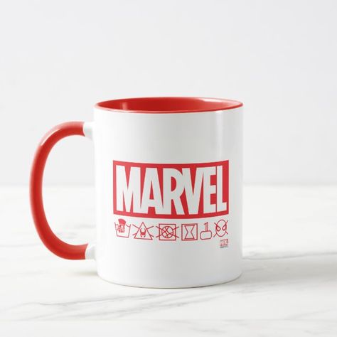 Marvel Merch, Marvel Store, Logo Infinity, Marvel Retro, Marvel Mug, Marvel Fashion, Marvel Logo, Retro Comic Book, Printed Cups