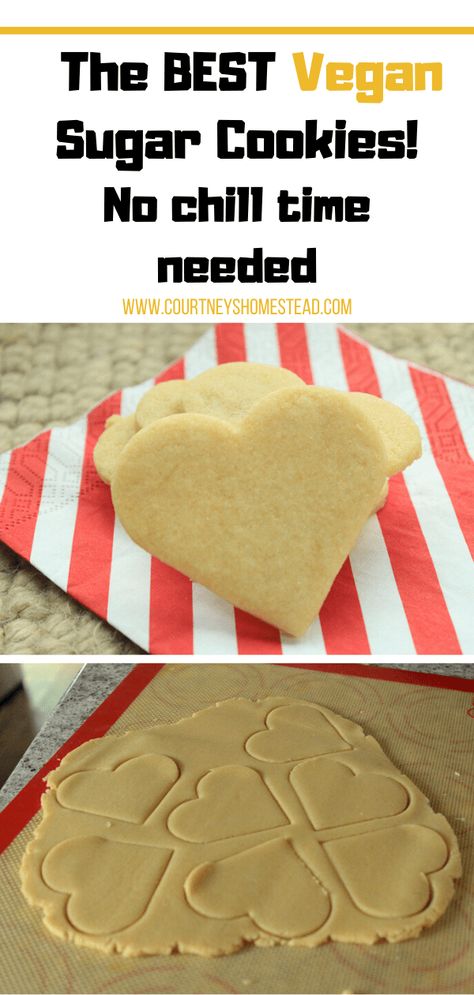 - Easy Vegan Sugar Cookies- Courtney's Homestead Simple Cookie Decorating Ideas, Vegan Cookie Recipes Easy, Vegan Cookies Recipes Easy, Vegan Sugar Cookies Recipe, Vegan Decorated Cookies, Vegan Roll Out Cookies, Gf Vegan Sugar Cookies, Vegan Cut Out Cookies, Vegan Roll Out Sugar Cookies