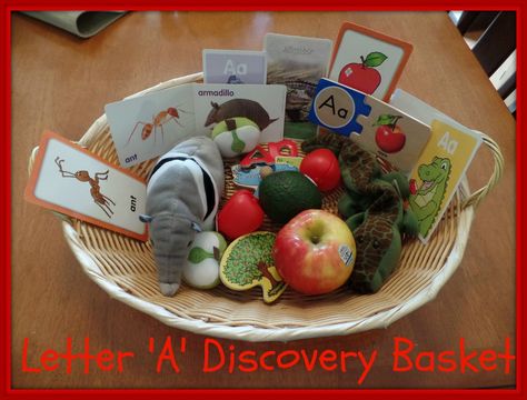 Stay At Home With Us: First Week of Tot School! Letter 'A' Discovery Basket Tot School, Letter E, First Week, Stay At Home, One Week, A Thing, Ants, Serving Bowls, I Know