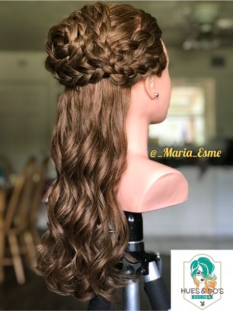 Mid Evil Hairstyles Medieval Hair, Historical Hairstyles Braids, Middle Ages Hairstyles For Women, Braided Flower Crown, Shakespearean Hairstyles, Medevil Hairstyles Braids, Ever After Hairstyles, Mid Evil Hair, Lord Of The Rings Inspired Hairstyles