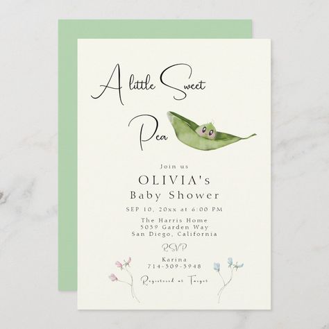 Sweet Pea Baby Shower Theme, Sweet Pea Baby Shower Ideas, Sweet Pea Baby Shower, Baby Shower Gender Reveal, Baby Shower Theme, Sweet Pea, Baby Shower Invitation, Baby Announcement, Gender Reveal