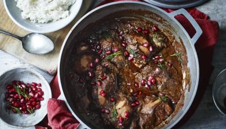 Fesenjoon  recipe - BBC Food Fesenjoon Recipe, Persian Chicken, Walnut Sauce, Iranian Cuisine, Persian Cuisine, Walnut Recipes, Iranian Food, Bbc Food, Gluten Free Rice