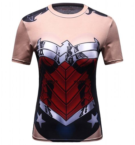 Wonder Woman Workout, Woman Superhero, Wonder Woman Superhero, Workout Gear For Women, Jiu Jitsu T Shirts, Compression T Shirt, Tenis Nike, Rash Guard Women, Boxing T Shirts