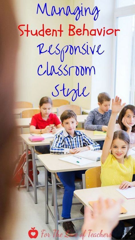 Classroom management of student behavior is difficult. That's why it is so important to have management strategies in place at the beginning of the school year. The Responsive Classroom approach is one that helps teachers to respectfully help students learn from their mistakes. Learn how to manage student behavior Responsive Classroom style at For The Love of Teachers. Alternative Classroom, Teachers Activities, Behavior Goals, Intervention Classroom, Classroom Style, Fall Classroom, Responsive Classroom, Behavior Interventions, Classroom Culture