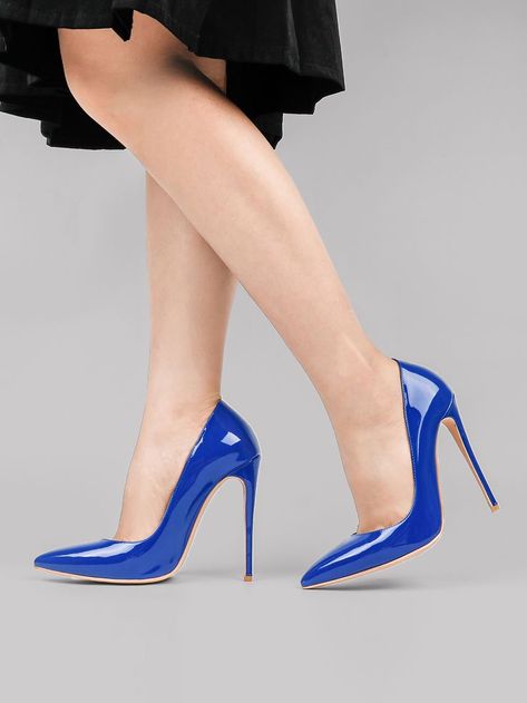 Blue Pumps Heels, Royal Blue Pumps, Shoe List, Red Bottom Heels, Dope Clothes, Wedding Pumps, Basic Heels, Pants Skirts, Pumps Heels Stilettos