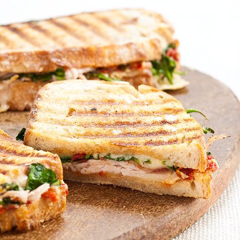 There's more to a panini than just cramming a bunch of ingredients between two slices of bread and throwing it in a pan. Cooks Country Recipes, Grilled Sandwiches, Turkey Club, Panini Recipes, America's Test Kitchen Recipes, Turkey Sandwiches, Americas Test Kitchen, Serious Eats, Smoked Turkey