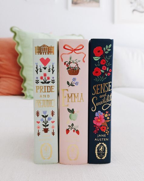 RIFLE PAPER CO. PUFFIN IN BLOOM EDITIONS 🌸📖🌷 ⠀⠀⠀⠀⠀⠀⠀⠀⠀ I was so happy when I found out that @riflepaperco was releasing more of these books! I have the original four books, so of course I had to get these three new ones to add to my collection. I can’t get over how pretty these are!! 😍 ⠀⠀⠀⠀⠀⠀⠀⠀⠀ Do you collect any special editions? ⠀⠀⠀⠀⠀⠀⠀⠀⠀ #riflepaperco #puffininbloom #classics #janeausten books with pretty covers Books With Pretty Covers, Puffin In Bloom, Happy Things, Classic Books, Jane Austen, In Bloom, My Collection, Get Over It, So Happy