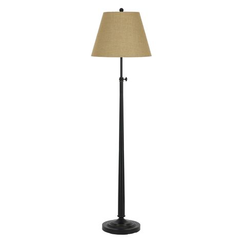 Cal Lighting Madison BO-2671 Floor Lamp Transitional Lamps, Tan Walls, Bronze Floor Lamp, Metal Floor Lamp, Black Lamp, Traditional Lamps, Adjustable Floor Lamp, Metal Floor Lamps, Metal Floor