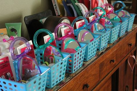 spa birthday party | Spa Day birthday party baskets | savvy crafty Spa Day Birthday Party, Spa Day Birthday, Diy Dollar Tree Gifts, Makeup Birthday Party, Makeover Party, Spa Day Party, Kids Spa Party, Spa Party Favors, Dollar Tree Gifts