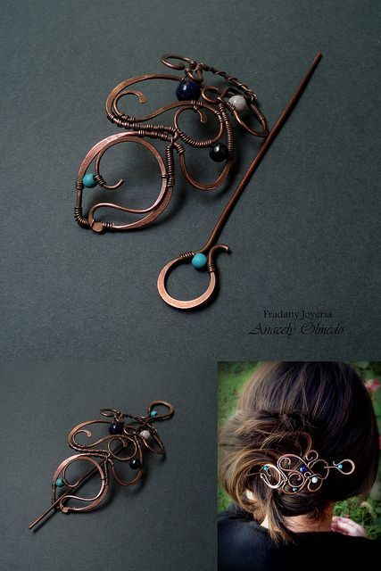 Wire Jig, Wire Projects, Celtic Design, Wire Work Jewelry, Jewelry Wire, Work Jewelry, Diy Hair Accessories, Fantasy Jewelry, Steam Punk