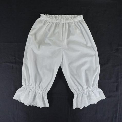 Your Online Handicraft School Victorian Bloomers Pattern, Bloomers Pattern, Lace Bloomers, Beach White Dress, Girls Dancewear, Pajama Pattern, Peter Pan Collar Blouse, Seam Allowance, Cute Pajamas