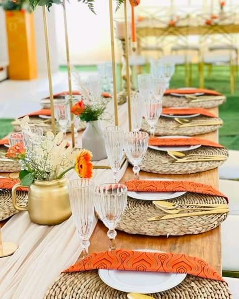 South African Traditional Wedding Decor, African Traditional Wedding Decoration Table Settings, Umembeso Decor Table Settings, Membeso Decor, Nigerian Traditional Wedding Decoration, Lobola Decor Ideas, Traditional Lobola Decor, Umembeso Decor, African Wedding Decor