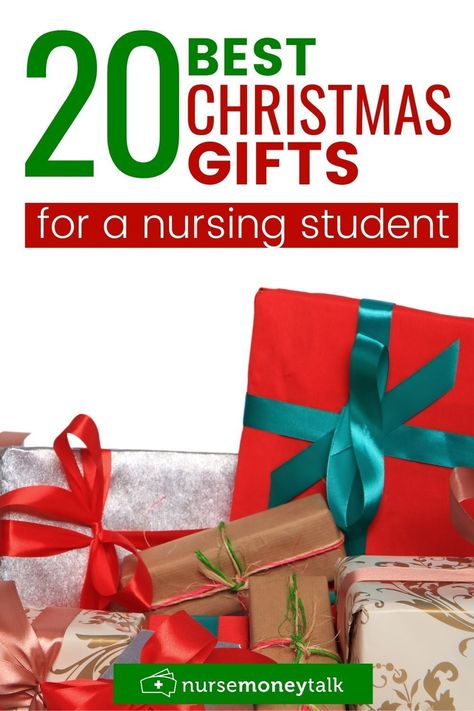 Don't know what to give the nursing student in your life? We've got you covered with a list of the best Christmas gifts for a nursing student! nursing student gifts | nursing student christmas gifts #giftsfornursingstudent #nursegifts Nursing Student Christmas Gifts, Gift For Nursing Student, Nursing Christmas Gifts, College Student Gifts Christmas, Presents For Nurses, Nurse Money, School Christmas Gifts, Christmas Gifts For Nurses, Student Christmas Gifts