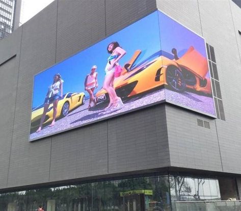 Outdoor LED display building facade lighting display Outdoor Led Display Screen, Building Facade Lighting, Led Billboard, Led Store, Retail Facade, Retail Architecture, Shop Facade, Store Design Boutique, Led Video Wall