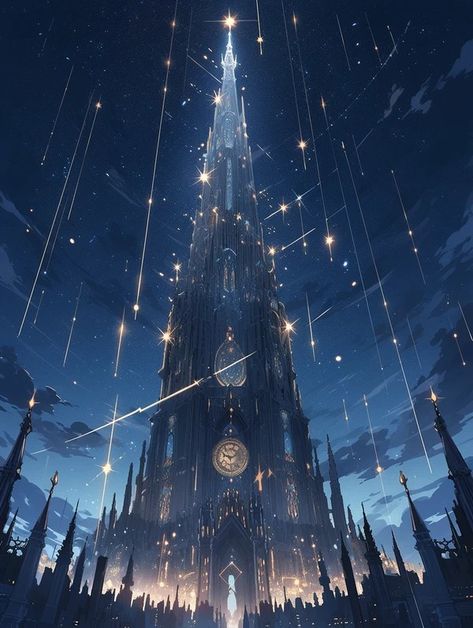 Moon Kingdom Aesthetic, City Of Stars Aesthetic, Astral Temple, Celestial Castle, Fantasy Astronomy, Night Kingdom, Star Kingdom, Celestial Kingdom, City Of Stars