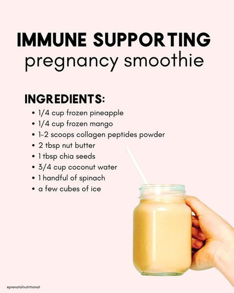 Morning Sickness Smoothie, Smoothie Recipes For Pregnant Women, Healthy Pregnancy Drinks, Pregnancy Foods To Eat Meal Ideas, Prenatal Smoothie, Placenta Smoothie Recipe, Prenatal Smoothie Recipes, Best Smoothies For Pregnancy, Smoothie Recipes Pregnancy