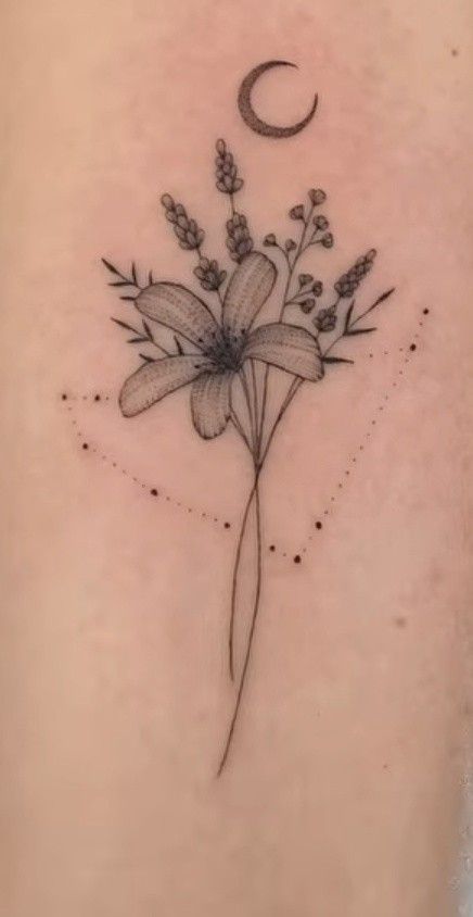 Capricorn Flower Tattoo, Capricorn Flower, Capricorn Symbol, Capricorn Birthday, Little Tattoos, Birthday Flowers, Birth Flowers, Lotus Flower Tattoo, Flower Tattoo