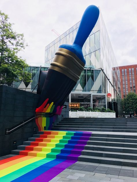 halloweenMCR on Twitter: "We LOVE this @ManchesterPride installation from Filthy Luker in @Spinningfields ... wait & see what he has in store for this year's #Halloween in the City.… https://t.co/o1WtIm4GRy" Pride Decorations Outdoor, Pachinko Aesthetic, Manchester Pride, Pride 2024, Plum Art, Fashion Stage, Visit Manchester, Interactive Art Installation, Museum Exhibition Design