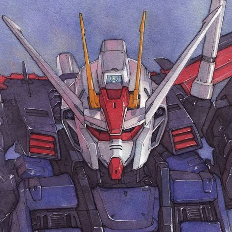 "Strike Gundam watercolor" by hectortrunnec Aile Strike Gundam, Strike Gundam, Gundam Wallpapers, Cool Robots, Gundam Seed, Gundam Art, Giant Robots, Takara Tomy, Mobile Suit