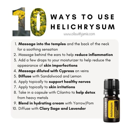 Helichrysum Essential Oil Uses Skin Care, Benefits Of Helichrysum Essential Oil, Helichrysum Essential Oil Benefits, Doterra Helichrysum, Helichrysum Essential Oil Uses, Roller Blends, Helichrysum Essential Oil, Doterra Oil, Floral Essential Oils