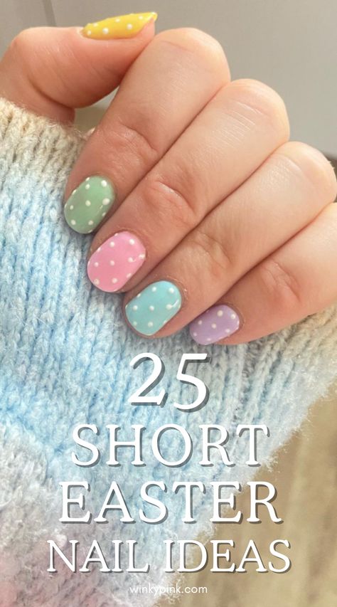 Spring is in the air, and with Easter just around the corner, it’s time to add a festive flair to your fingertips! Whether you’re a nail art fan or someone looking to embrace the spirit of the season, we’ve got the perfect inspiration for you. Short nails may be modest in length, but they’re big in style! So, hop into the world of short Easter nail ideas. Easter Nail inspo. April nails Nail Designs Easter Spring, Easter Egg Nail Ideas, Spring Nail Ideas For Short Nails, Short Nail Pastel, Nail Inspo April, Eastern Nails Ideas, Spring Cute Nails, Short Nails Spring 2025, Easter Short Nail Designs