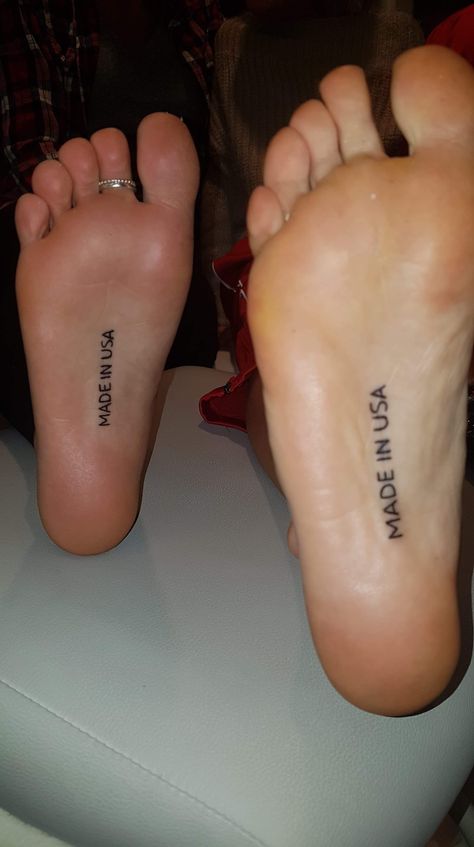 America Tattoos Women, Small Usa Tattoo, Western Tattoos For Women Simple, Bottom Foot Tattoo, Inside Of Foot Tattoo, Usa Tattoo Ideas Small, Small Punchy Western Tattoos, Western Foot Tattoo, Toes Tattoos For Women