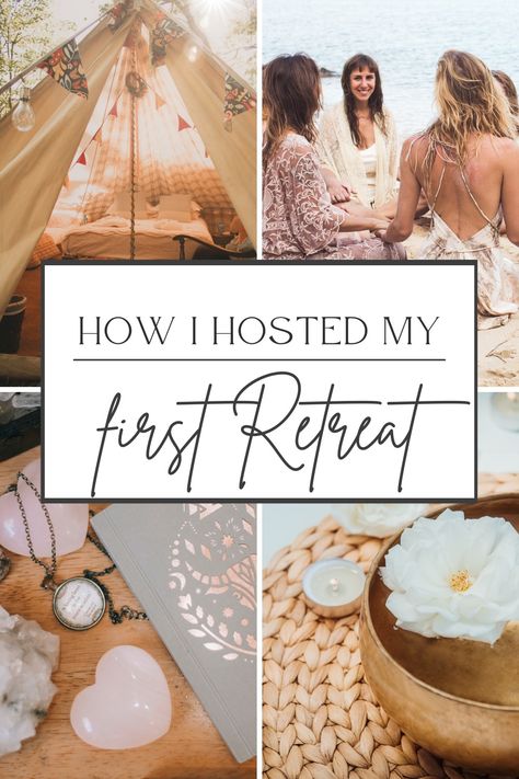 Intuitive Guide and Coach explains in her newest blog how she took 4 courageous steps to host her first in-person and sold out retreat at a yurt. Starting A Support Group, Hosting A Retreat, How To Host A Retreat, Nature Retreat Ideas, Intention Setting Ideas, At Home Retreat Ideas, Retreat Ideas For Women, Retreat Ideas Activities, Womens Retreat Ideas