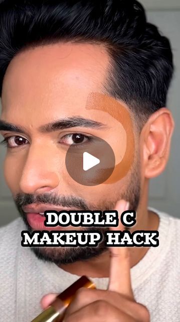 Aditya Madiraju on Instagram: "Makeup hack- “DOUBLE C” for perfect BRONZER & BLUSH placement! 👍🏽 #makeuptips #makeuphacks #blush #bronzer #makeuptutorial #doublectechnique  @toofaced Chocolate Soleil Melting Bronzing & Sculpting Stick shade Tan Bronze @rarebeauty Soft Pinch Liquid Blush shade LOVE @nyxcosmetics Buttermelt Bronzer @hauslabs Color Fuse Blush shade New Moon" Bronzer And Blush Placement, W Blush Technique, Tanned Skin Makeup, Bronzer Placement, Blush Hacks, Baking Makeup Technique, Tan Skin Makeup, Blush Placement, Bronzer Application