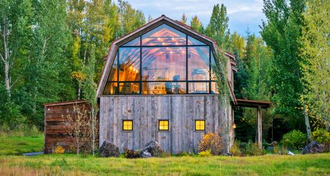 The Barn is a renovated hayloft that retains the original structure's unique character. Innovation Architecture, Hay Barn, Barn Living, Converted Barn, Hotel Lounge, Dream Barn, Barn Homes, Barn Conversion, Modern Barn