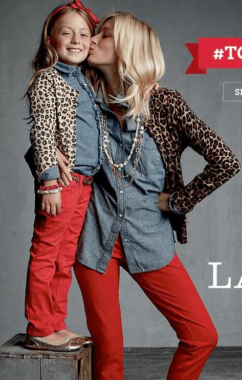 Fashion Friday: Loving Layers Matching Mommy Daughter Outfits, Friday Wear, Matching Mommy Daughter, Red Pants Outfit, Mommy Daughter Outfits, Mother Daughter Matching Outfits, Mother Daughter Outfits, Fashion Friday, Mode Casual